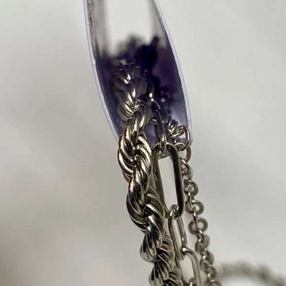 Sonoma Fresh Water Cultured Pearl Paperclip Toggle Chain Rope Layered Necklace - Picture 9 of 15